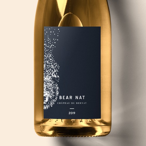 Wine packaging with the title 'Bear Nat - Label Design'