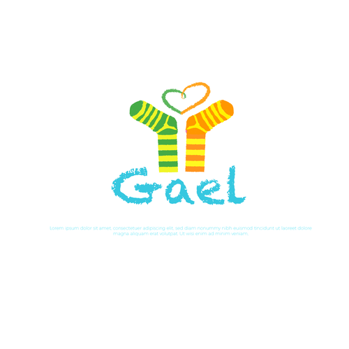Charity logo with the title 'Logo design for gael'