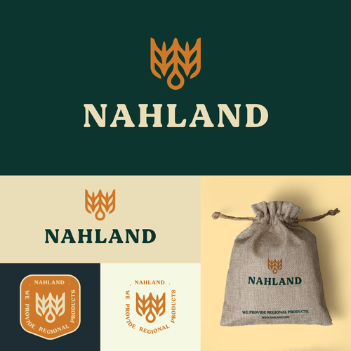 Barley logo with the title 'Nahland - Logo'