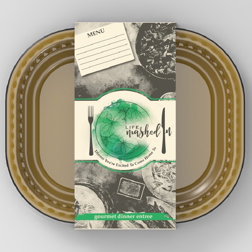 Sleeve design with the title 'Sleeve Gourmet Food'