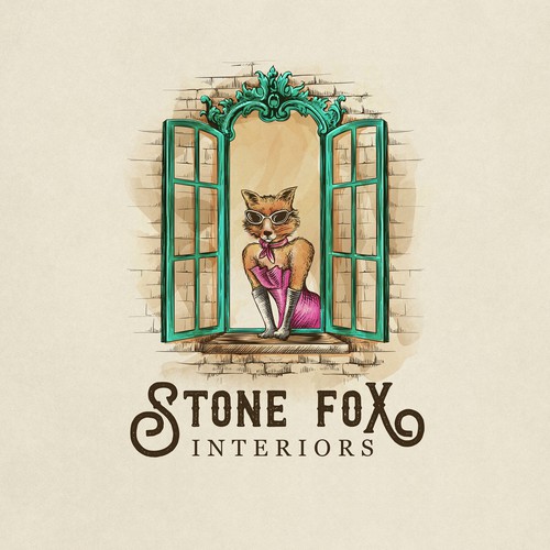 Stone logo with the title 'stone fox interiors'