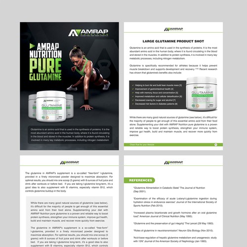 PDF design with the title 'Product Pamphlet'