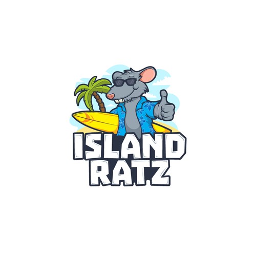 Hospitality design with the title 'Island Ratz'