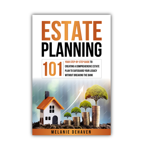 Real estate book cover with the title 'Estate planning eBook Cover design'