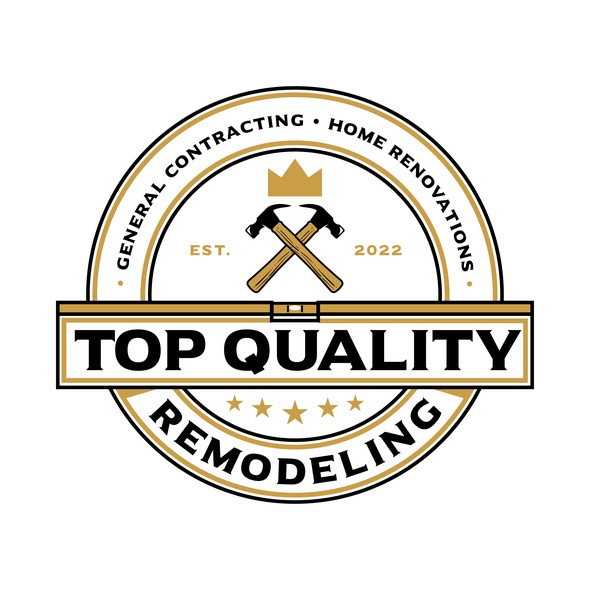 Crown logo with the title 'Top Quality Remodeling'