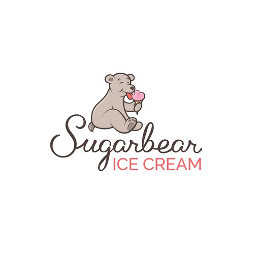 Ice cream logo with the title 'Logo for ice cream company'
