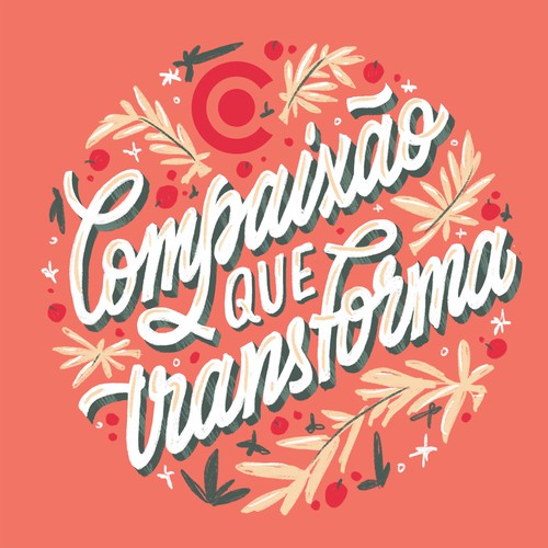 Christmas artwork with the title 'Christmas design for Brazilian social organisation '