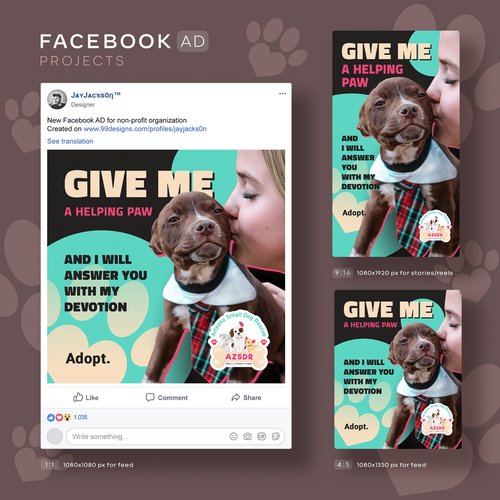 Instagram ad design with the title 'Facebook Instagram Ad'