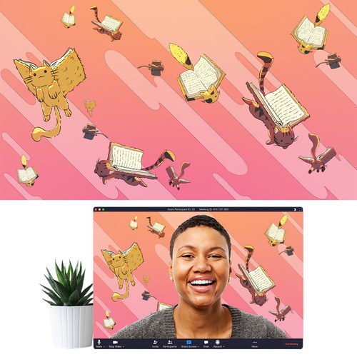 Background design with the title 'Background Image for Zoom'