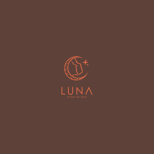 Taupe logo with the title 'Luna'