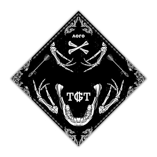 Skeleton design with the title 'Skull Bandana'