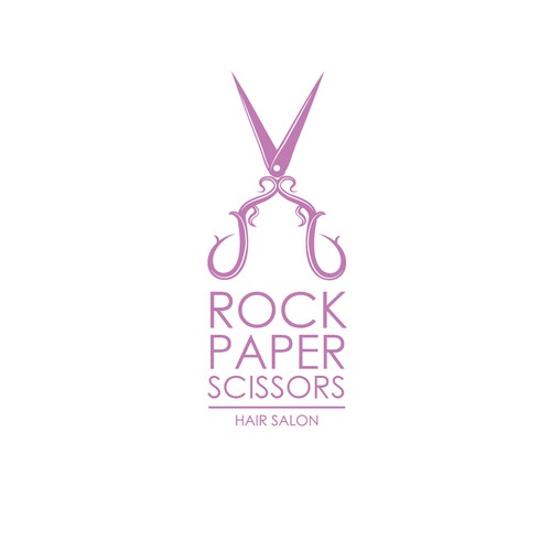 Scissors logo with the title 'Help rock paper scissors with a new logo'