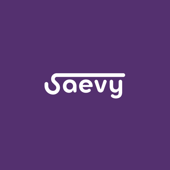 Financial service logo with the title 'Saevy - an informal and creative financial advisor'