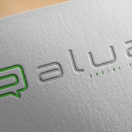 Messaging logo with the title 'Alua'