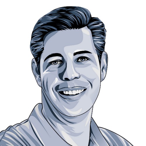 Order design with the title 'In blue relax'