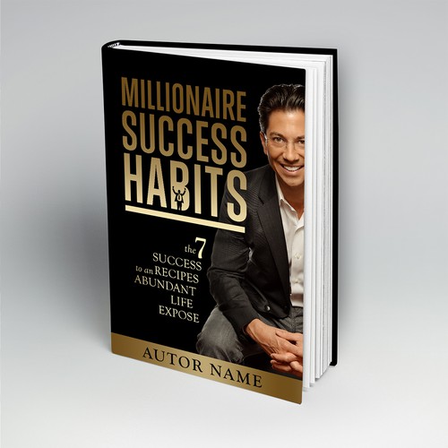Golden book cover with the title 'Millionaire Success Habits'