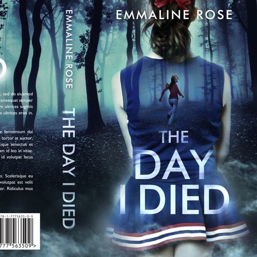 Ghost design with the title 'The Day I died - YA thriller'