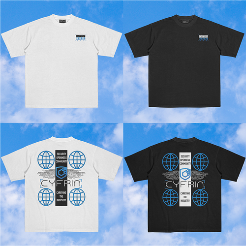 Cryptocurrency t-shirt with the title 'Shirt concept for Cryfin'