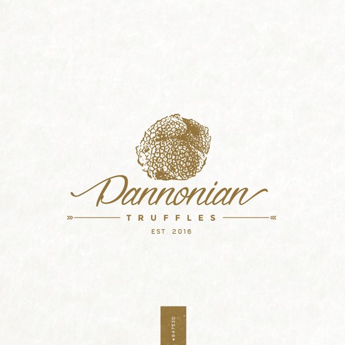 Golden design with the title 'Pannonian Truffles'