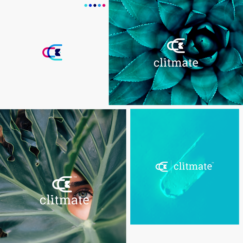 Adobe icon logo with the title 'Clitmate logo design'