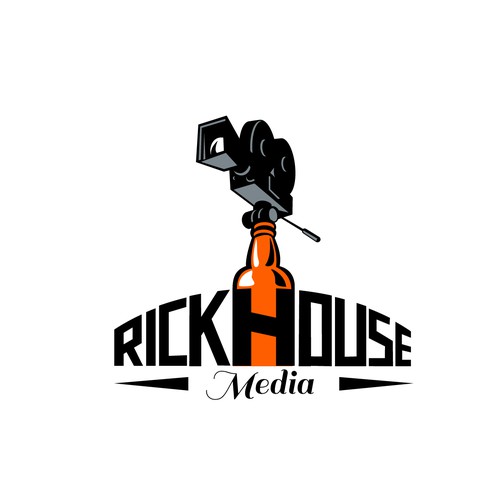 Rum logo with the title 'Rickhouse Media'