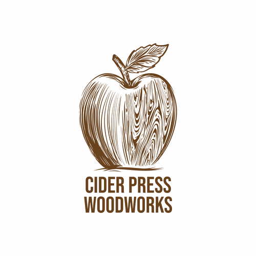 Apple brand with the title 'cider press woodworks'