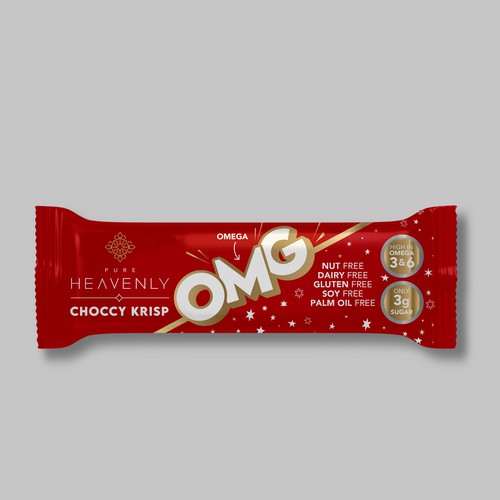Chocolate packaging with the title 'Healthy Snack Bar'
