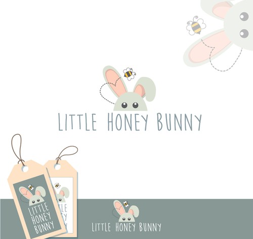 Love logo with the title 'little honey bunny'