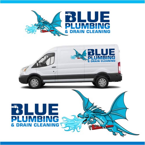 Plumbing design with the title 'Blue Plumbing'