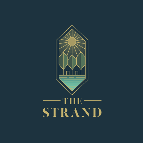 Abstract design with the title 'Stained glass logo'