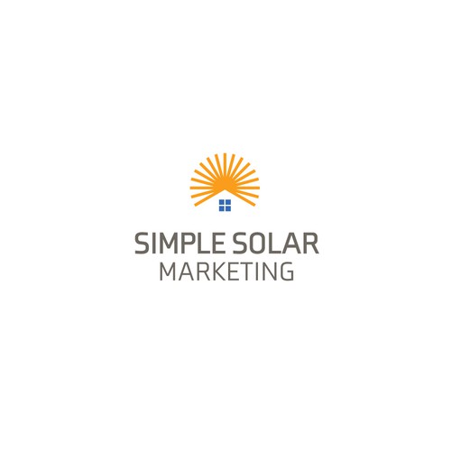 Solar logo with the title 'Concept for Simple Solar Marketing, a solar marketing firm'