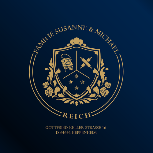 Family brand with the title 'Family Crest Logo'