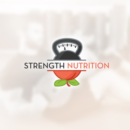 Weight logo with the title 'Logo concept for Strength Nutrition'