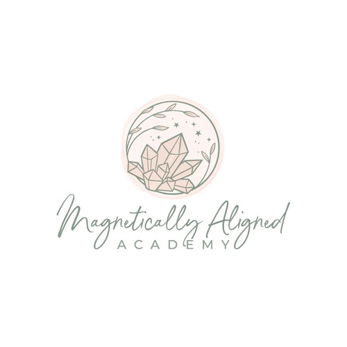 Delicate logo with the title 'Feminine design for a life coaching business'