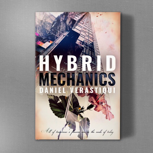 Collage book cover with the title 'Sci-fi Book Cover'