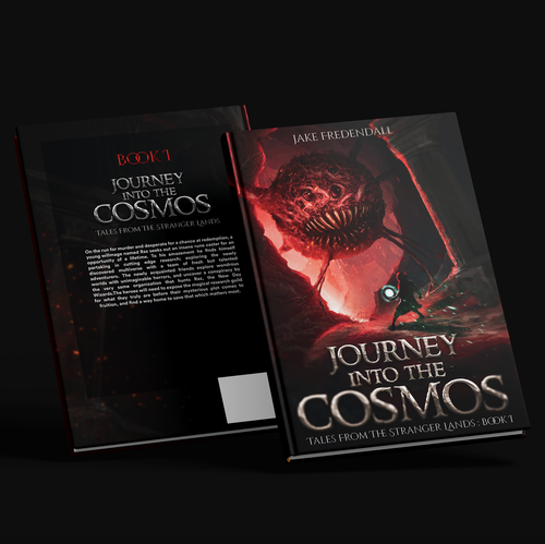 Alien book cover with the title 'Journey Into the cosmos'
