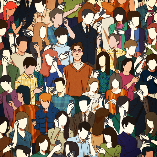 Conceptual artwork with the title 'I feel infinite '