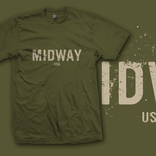 Outdoor t-shirt with the title 'Midway USA'