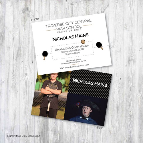 Graduation cap design with the title 'Invitation for Graduation Party'