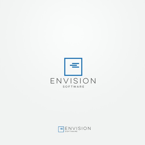 Scandinavian logo with the title 'Envision Software'