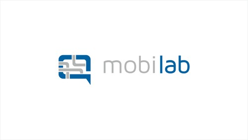 Black phone logo with the title 'mobilab'