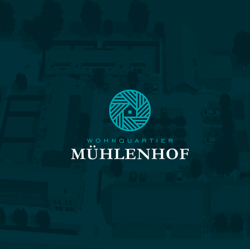 Brand logo with the title 'Wohnquartier Mühlenhof'