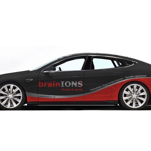 Tesla design with the title 'Tesla Model S'