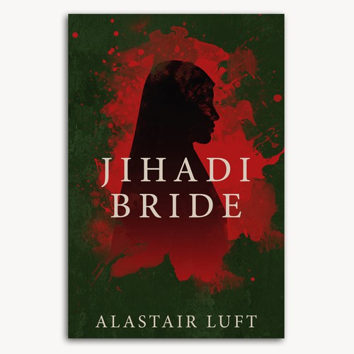 Texture design with the title 'Cover design for Jihadi Bride'