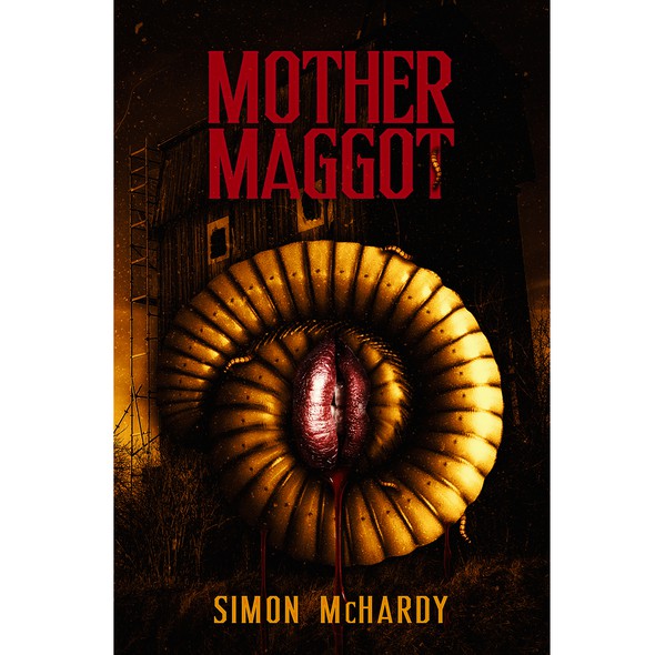 Darkness design with the title 'MOTHER MAGGOT, by Simon McHardy'