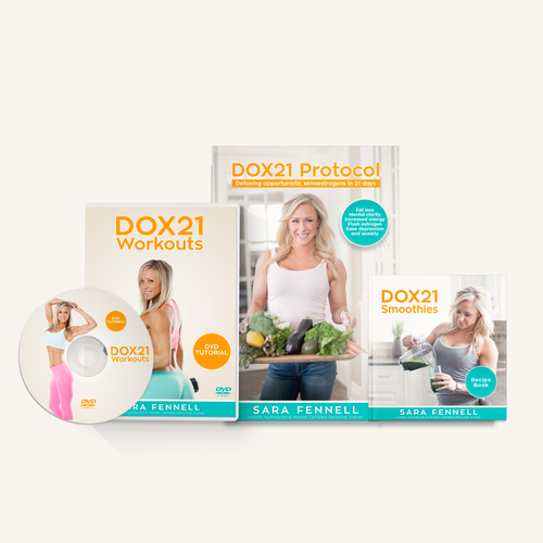 Mockup packaging with the title 'DOX21 Ebook and Dvd Design'