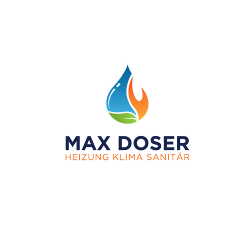 Plumbing logo with the title 'Logo For Max Doser'