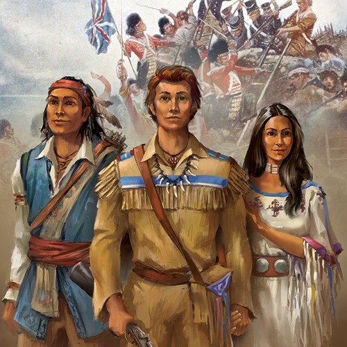 Painting book cover with the title 'Cover illustration for historical fiction novel'