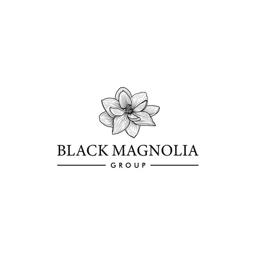 Magnolia design with the title 'logo concept for tech company'