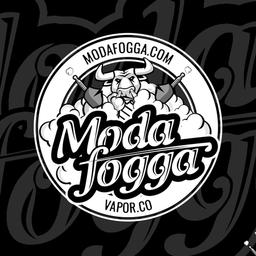 Bull brand with the title 'Logo for ModaFogga vapor company'